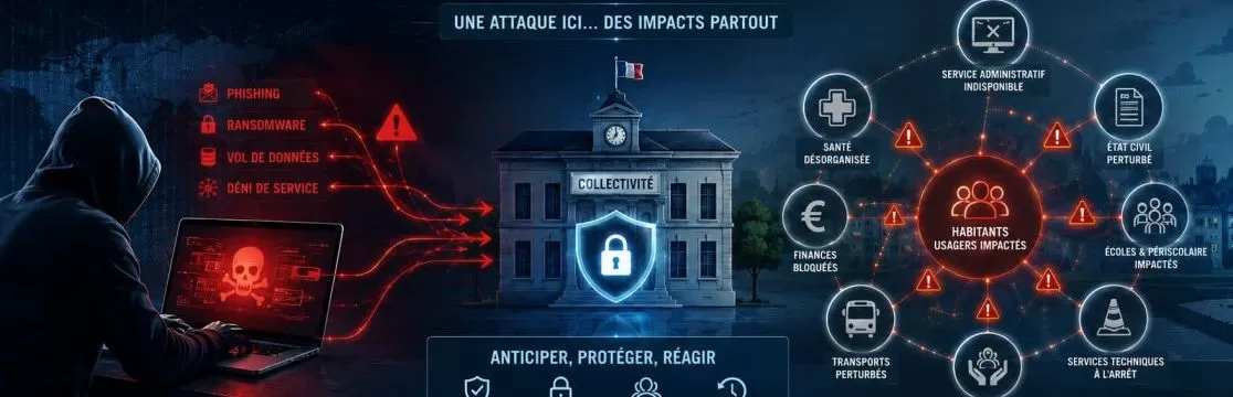 Illustration : Cybersécurité : comprendre les menaces et renforcer la vigilance au sein des collectivités